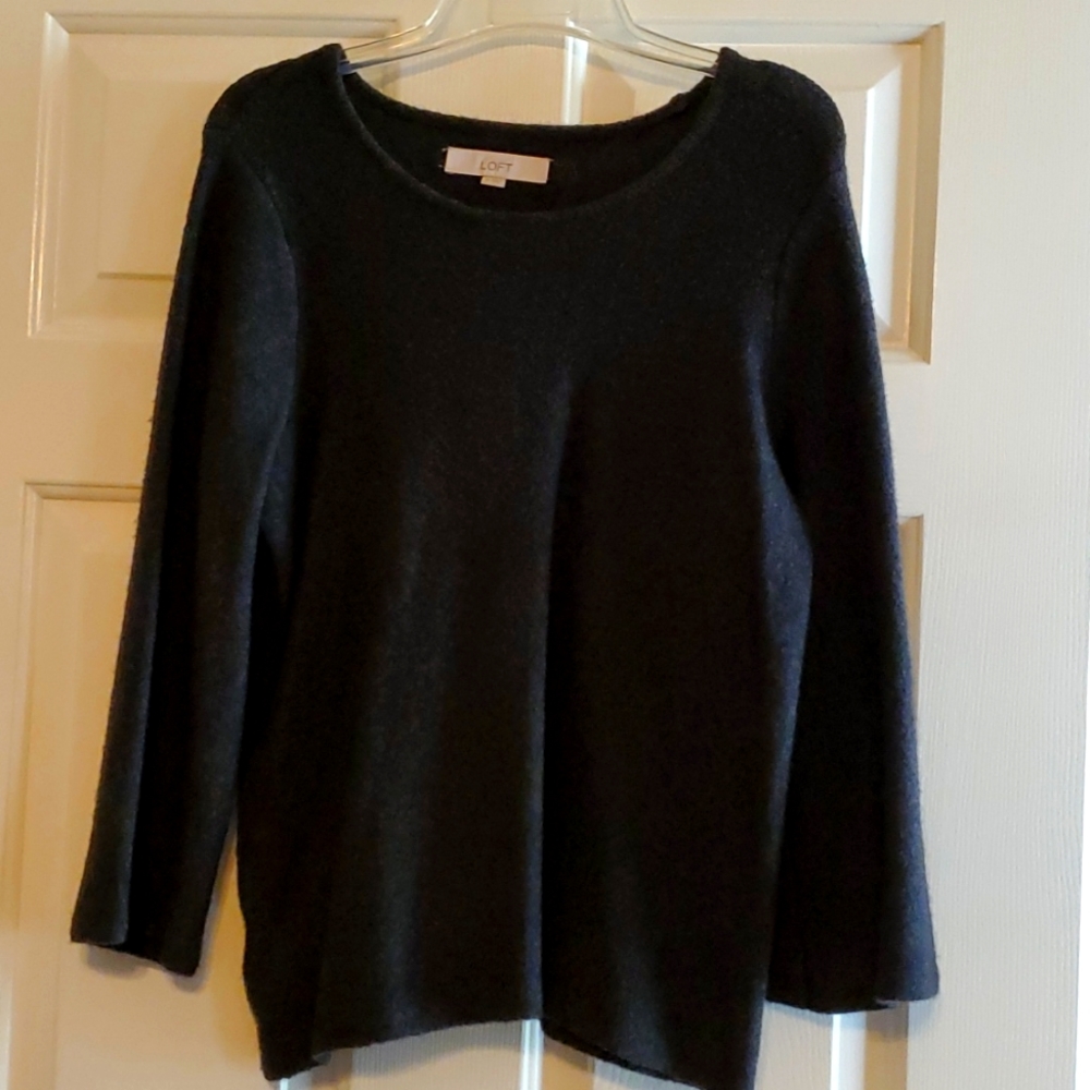 NWOT LOFT Dark Grey Sweater